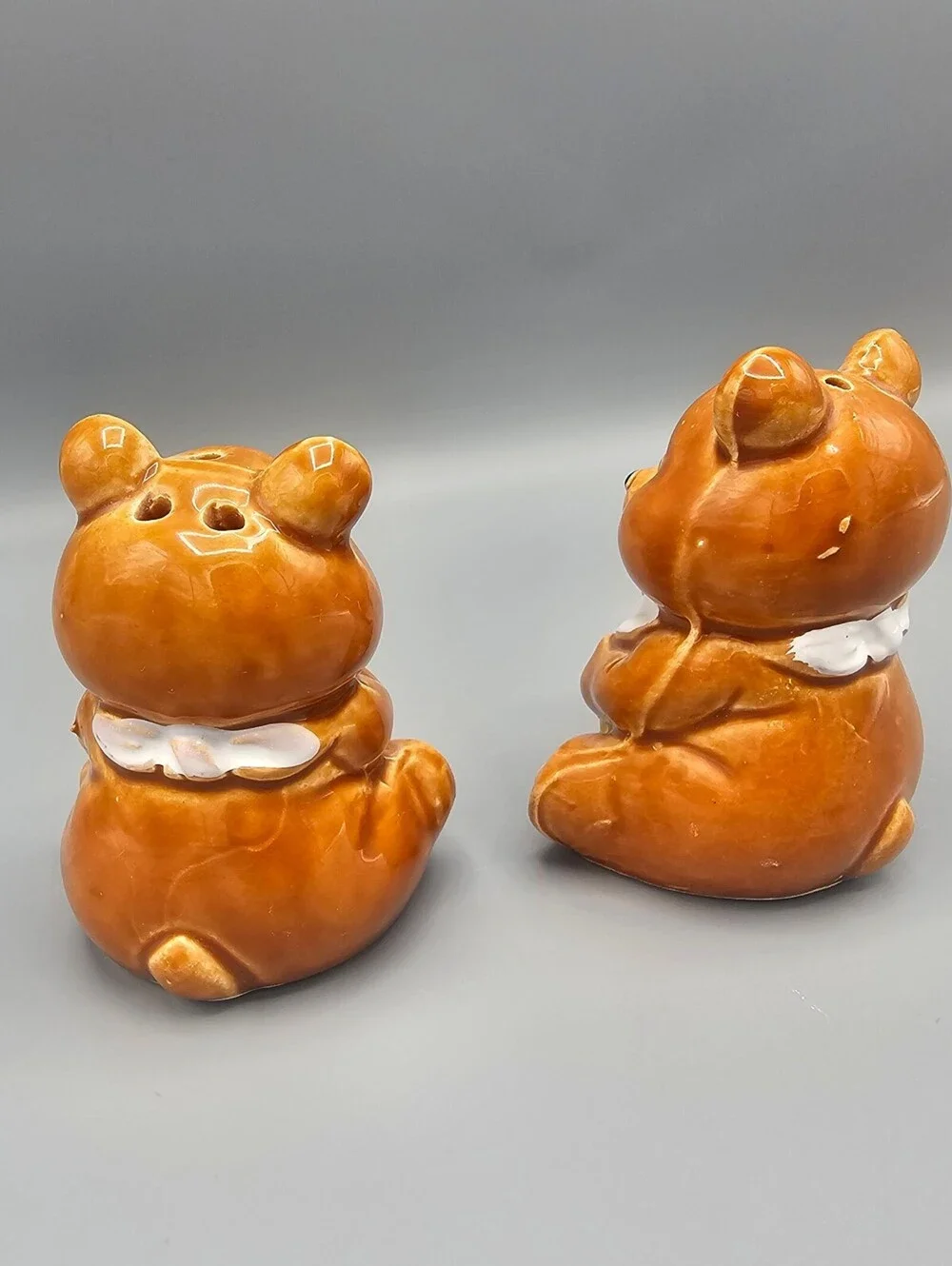 Vintage Ceramic Bear Salt and Pepper Shakers